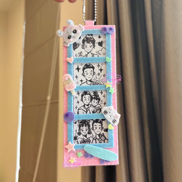 Handmade Felt Card Holder: Kawaii Pudding & Animal Friends