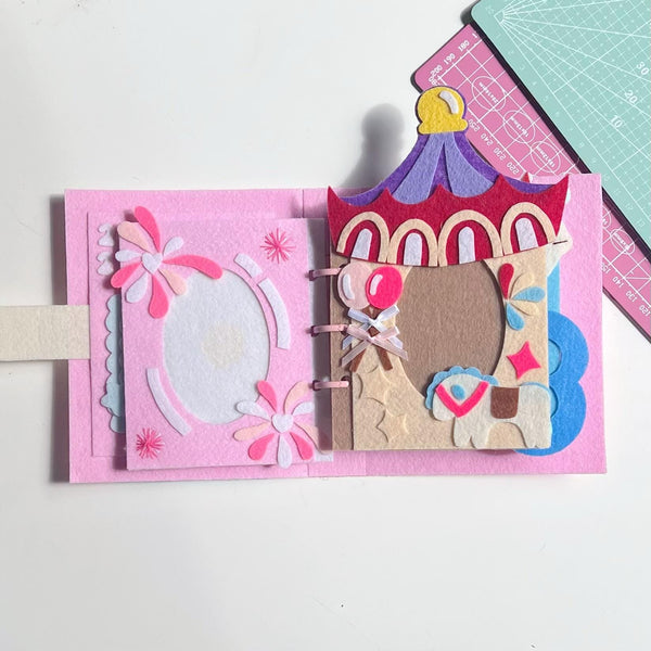 Personalized Felt Baby Birthday Album: Handmade Memory Book