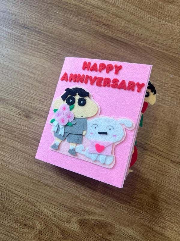 Shin-chan Birthday Felt Album – Handmade Photo Scrapbook